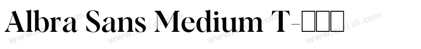 Albra Sans Medium T字体转换